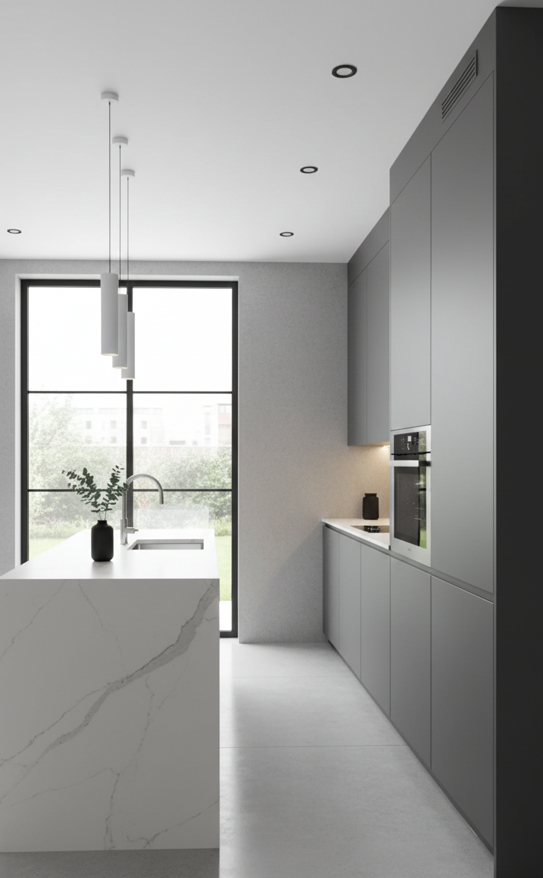 Cocina reformada con nuevos muebles